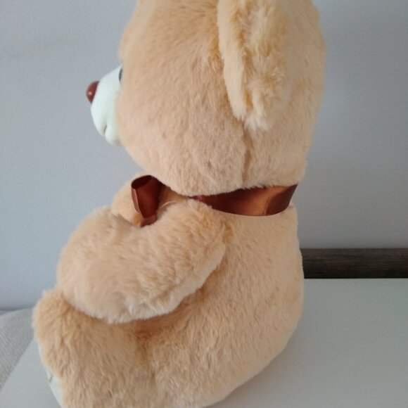 NEW 13" Kids Plush Stuffed Toy Light Brown Teddy Bear - Picture 2 of 3